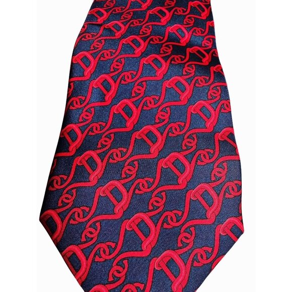Gucci Men's Silk Designer Neck Tie Red & Blue Pattern- LT3250 - Picture 2 of 4